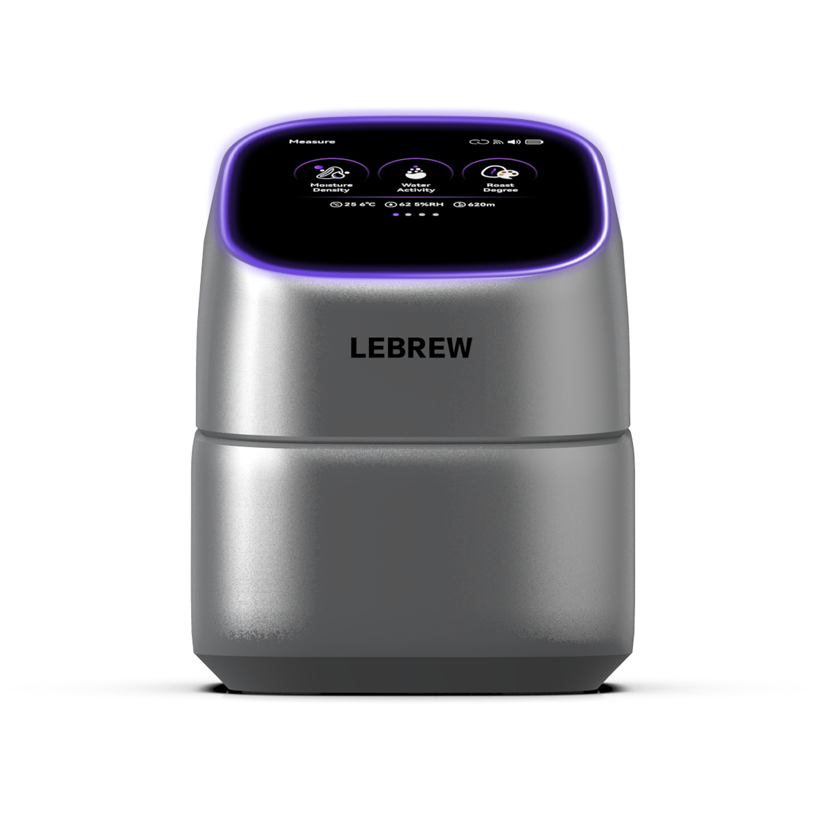 LeBrew RoastSee Fusion coffee analyzer showcasing the sleek design and digital interface for precise coffee measurements.