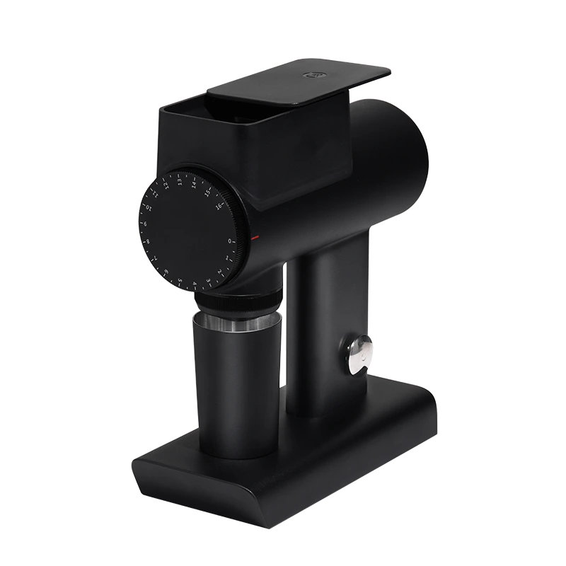 TIMEMORE Sculptor 064s grinder featuring a sleek black design and precise grind settings for coffee enthusiasts.