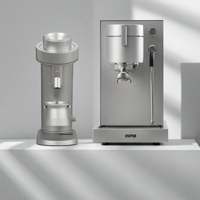 WPM KONOS — Koffiemolen met 71mm conische maalschijven voor enkelvoudige dosering